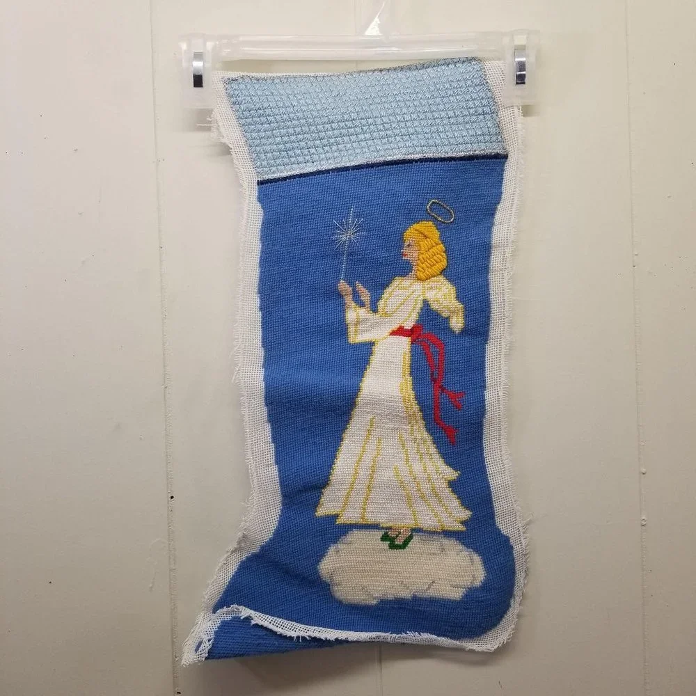 Christmas Holiday Angel‎ Stocking Panel Craft 23